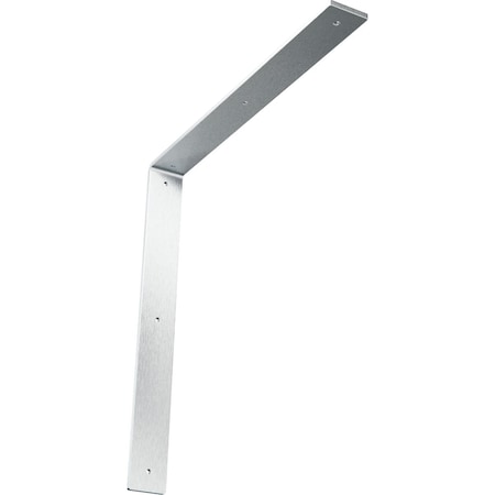 Ekena Millwork Hamilton Steel Bracket, Unfinished 2"W x 18"D x 18"H BKTM02X18X18HACRS